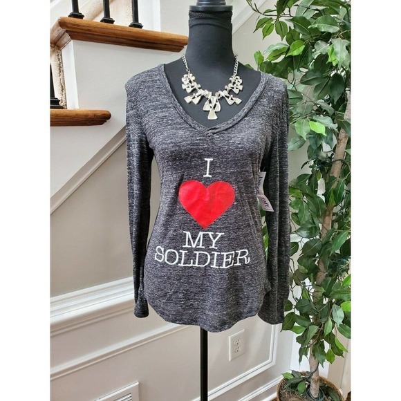 Boxer Craft Women's Gray Polyester Long Sleeve V-Neck Casual Shirt Size Small - Picture 10 of 10